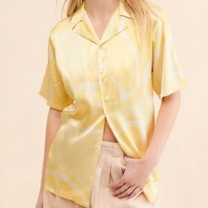 Zara  Yellow Casual Button Down Shirt